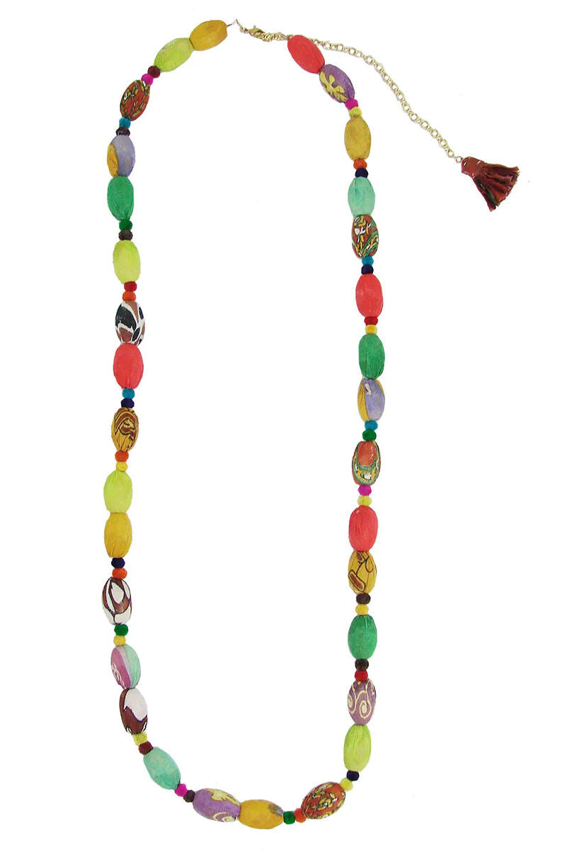 Just Trade Kaleidascope Kantha Necklace