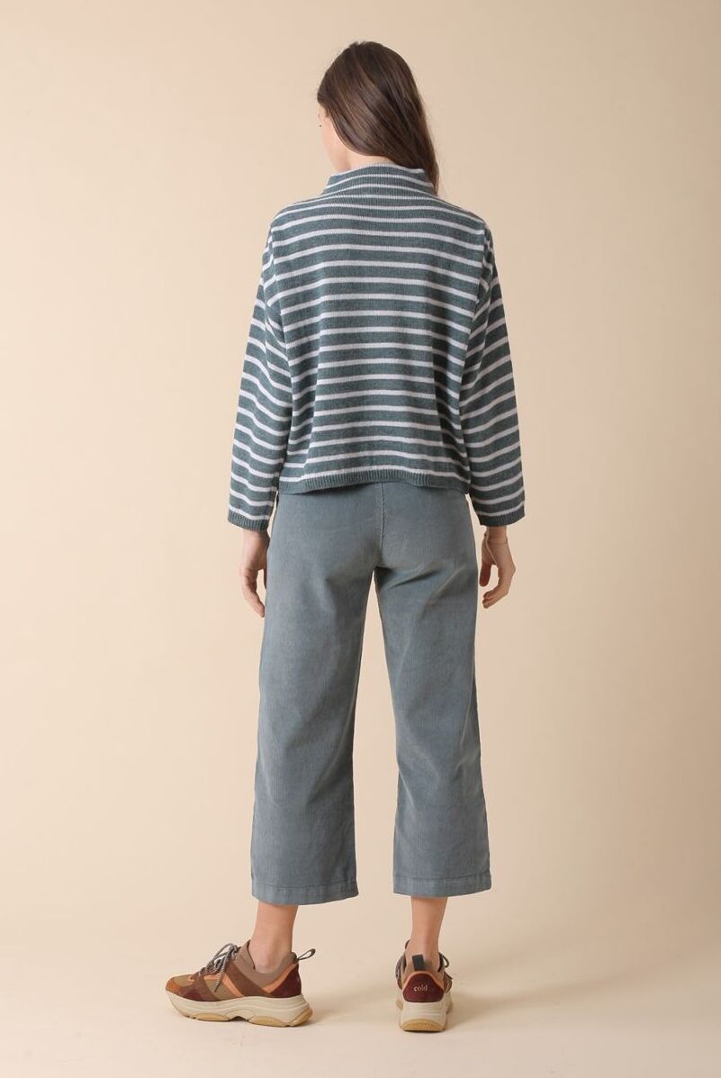 Indi & Cold Green Stripe Jumper Verde