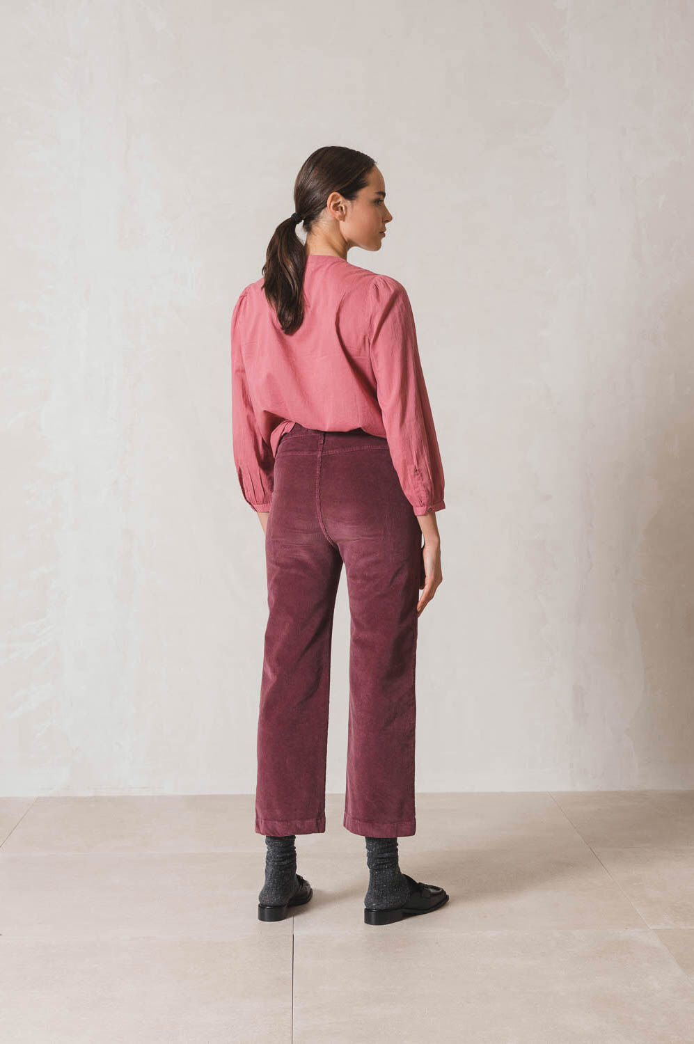 Indi & Cold Plumb Gina Trousers Purple