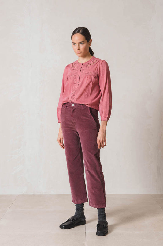 Indi & Cold Plumb Gina Trousers Purple