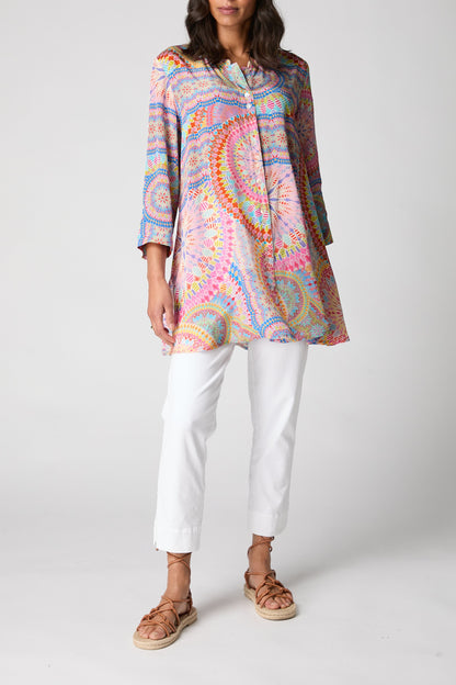 Circle Mandala Print Shirt