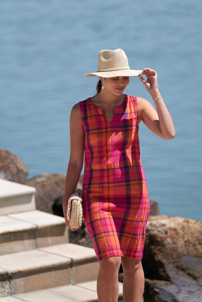 Pink Check Sun-Sational Dress