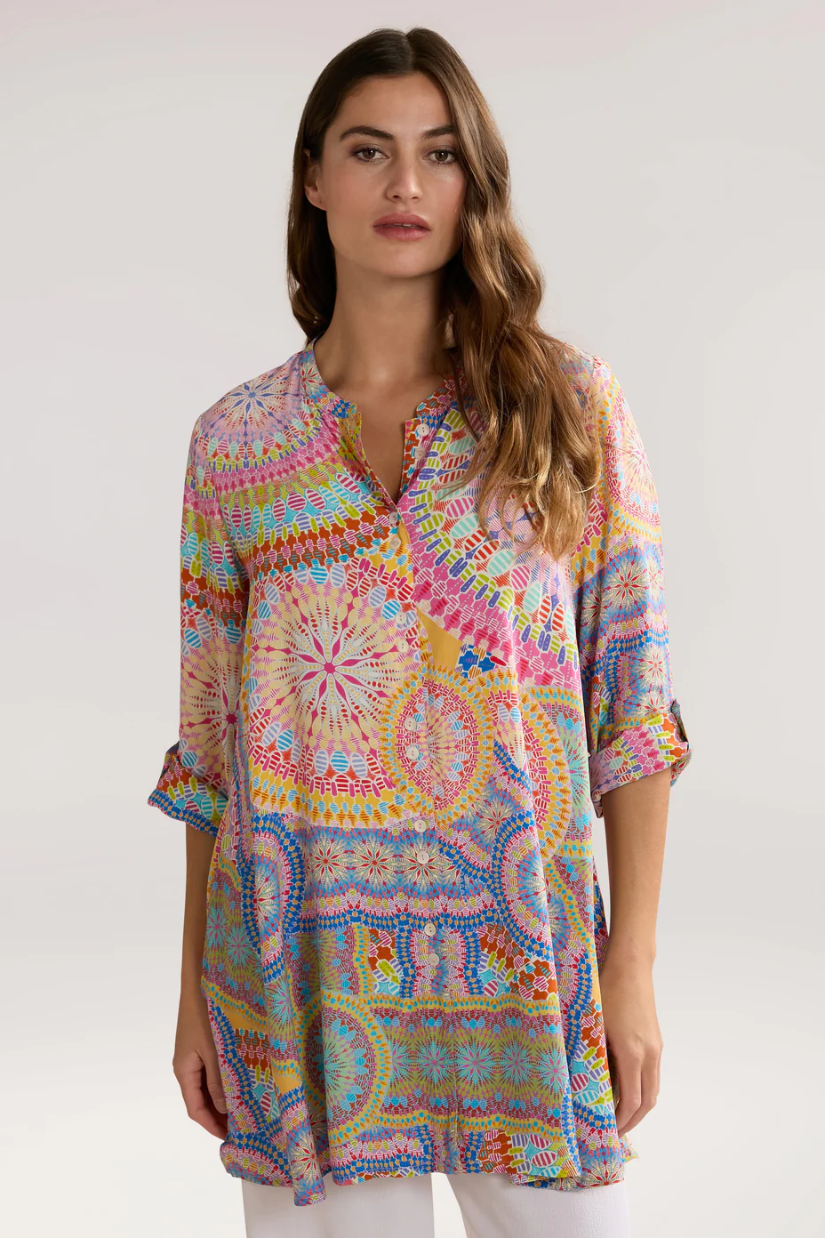 Circle Mandala Print Shirt