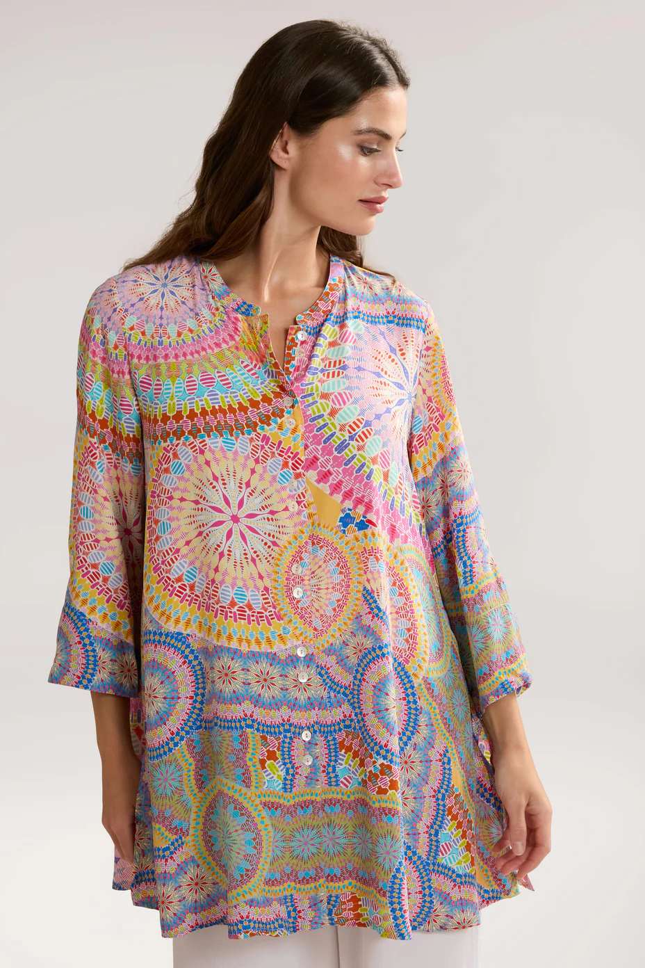 Circle Mandala Print Shirt