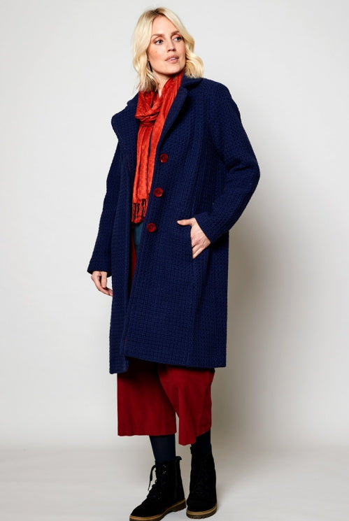 Nomads Handloom Coat Indigo