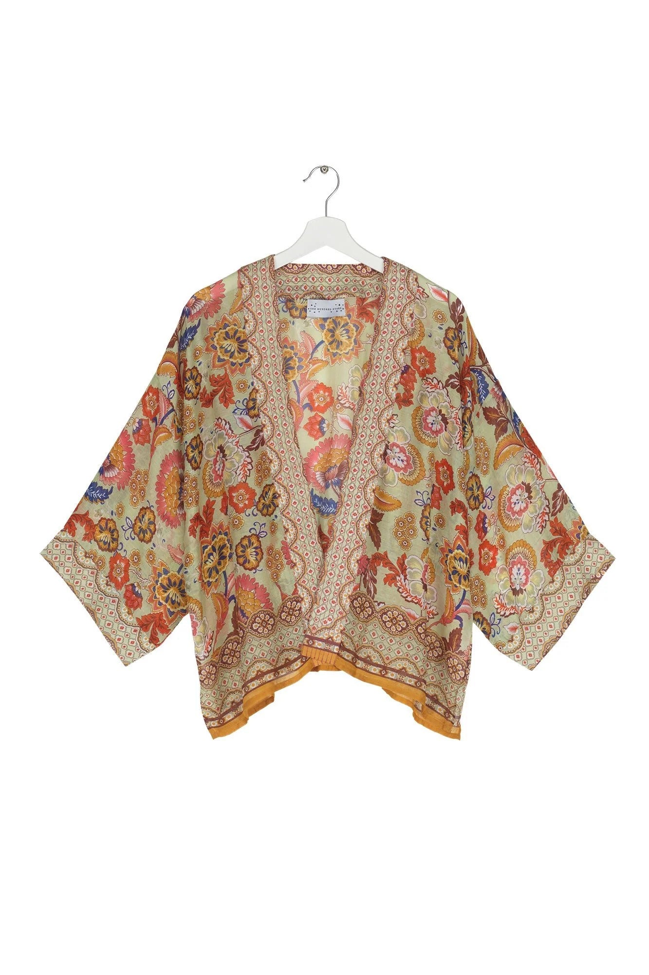 One Hundred Stars Indian Flower Kimono 