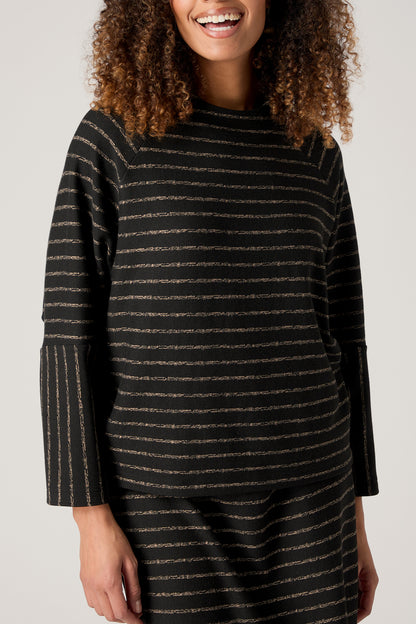 Broken Stripe Jersey Top