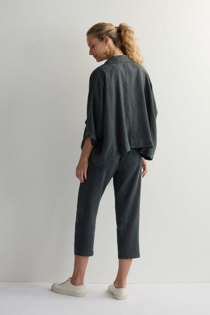 Twisted Linen Boxy Jacket