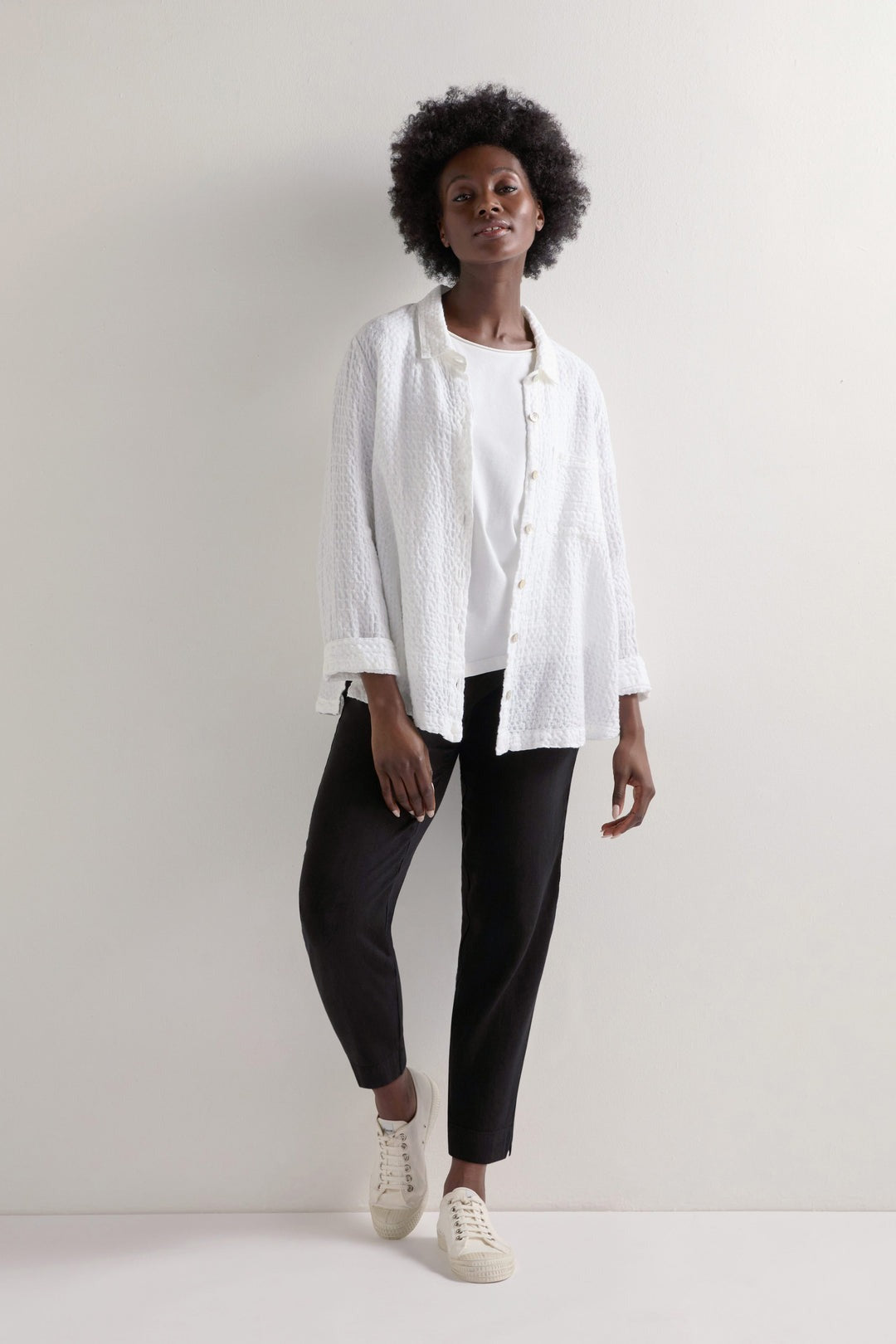 Twisted Linen Slim Trousers