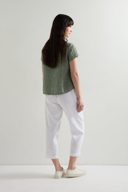 Twisted Linen Slim Trousers