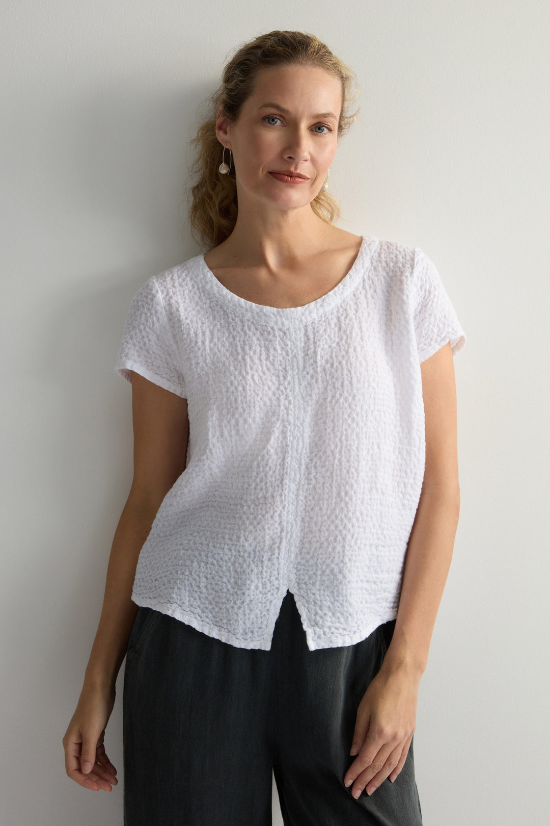 Linen Waffle Top