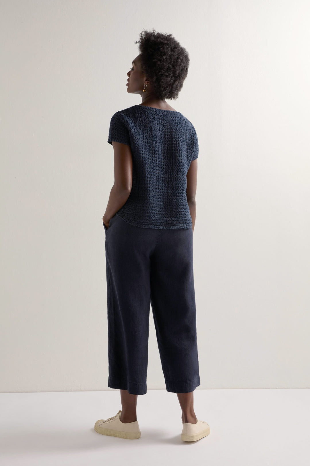 Linen Waffle Top