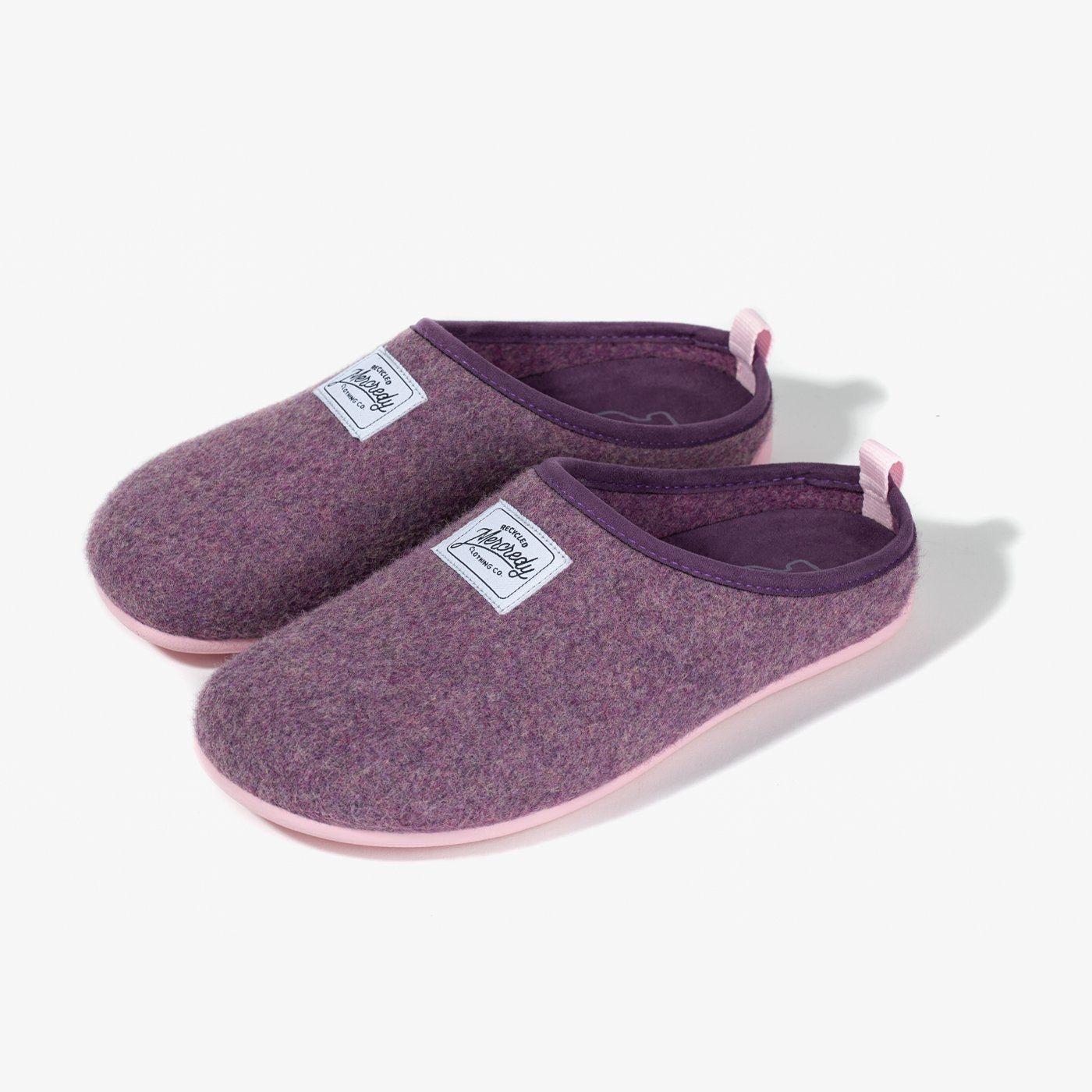 Mercredy Felt Slippers Lilac and Rose