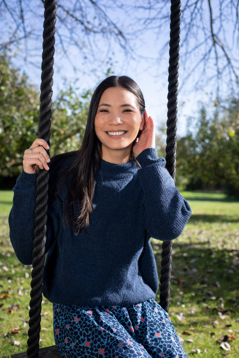 Lily and Me Ferndale Jumper Navy