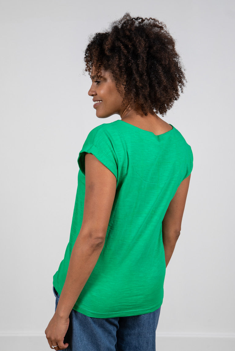 Lily and Me Green Surfside Tee Plain Green