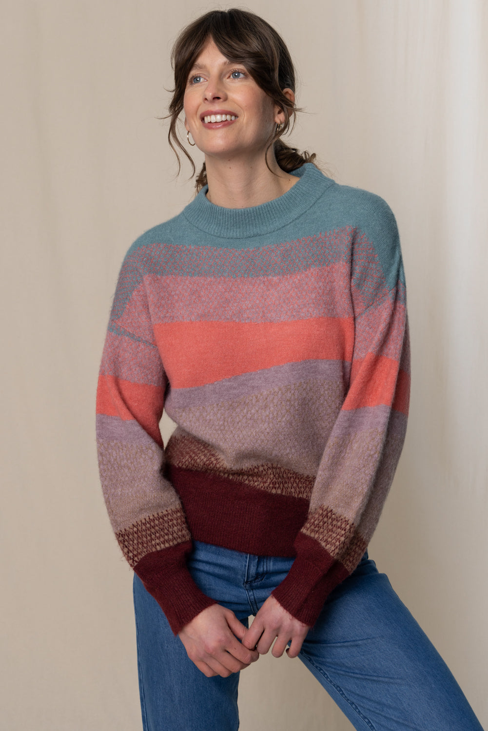 Art Colour Block Jumper