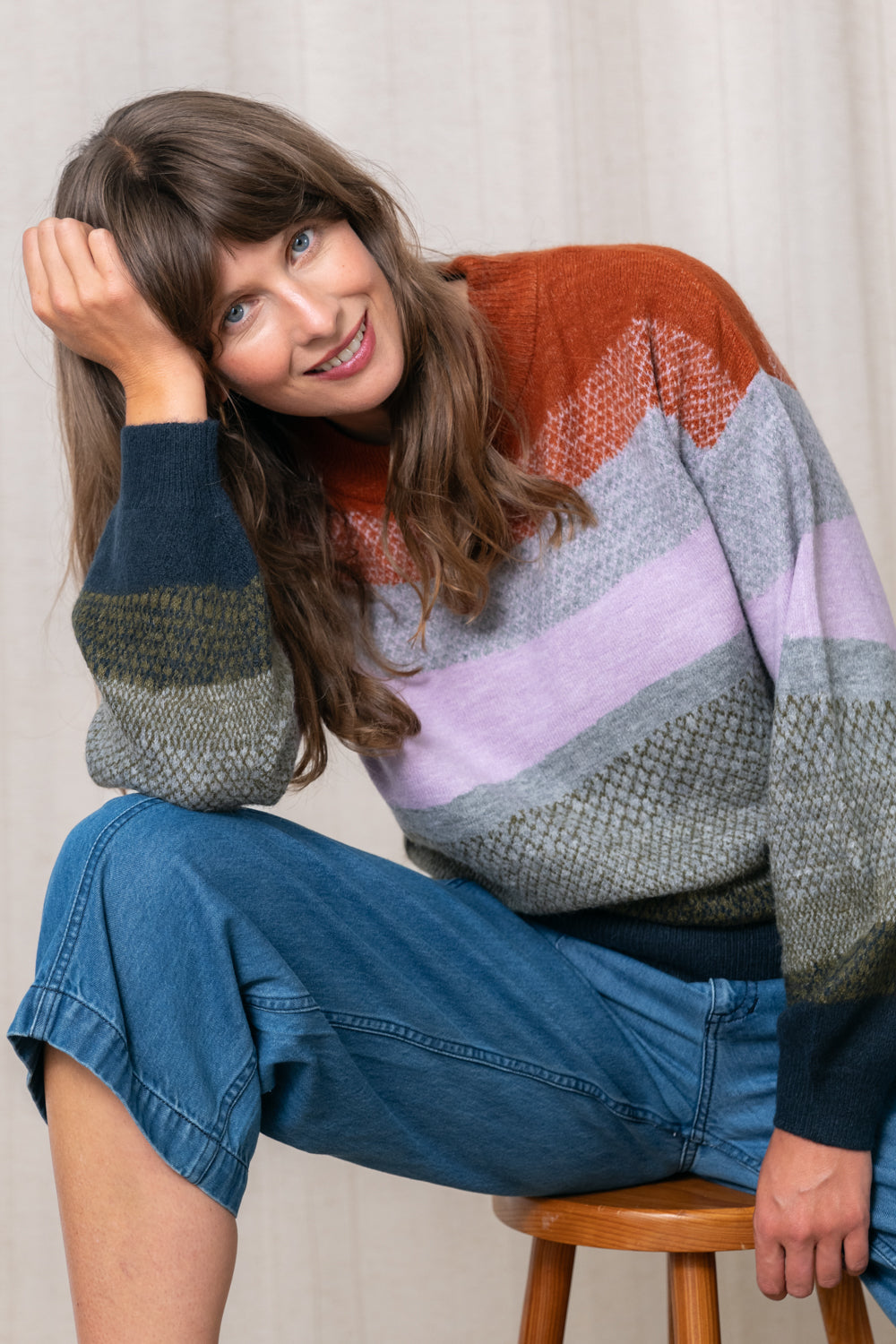 Art Colour Block Jumper