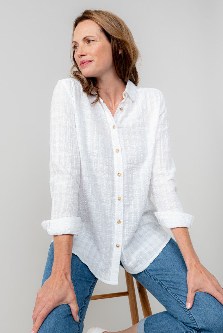 Seersucker Check Savannah Shirt