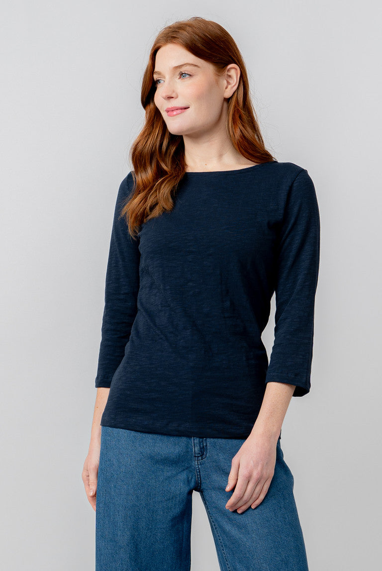 3/4 Sleeve Plain Monica Top