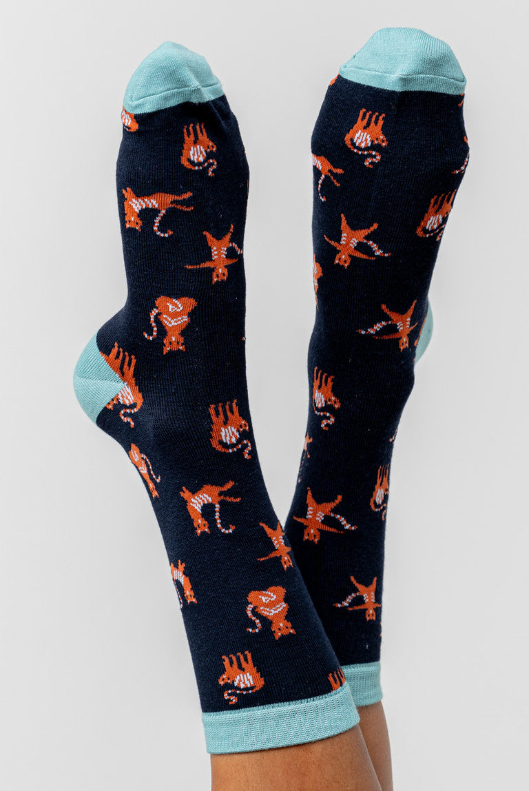 Yoga Cats Bamboo Socks