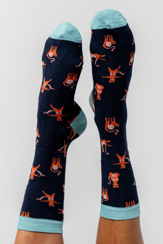 Yoga Cats Bamboo Socks