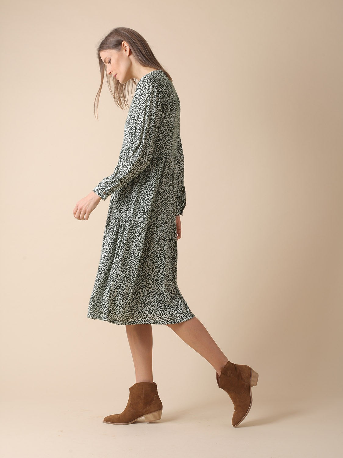 Indi & Cold Abbie Dress Khaki