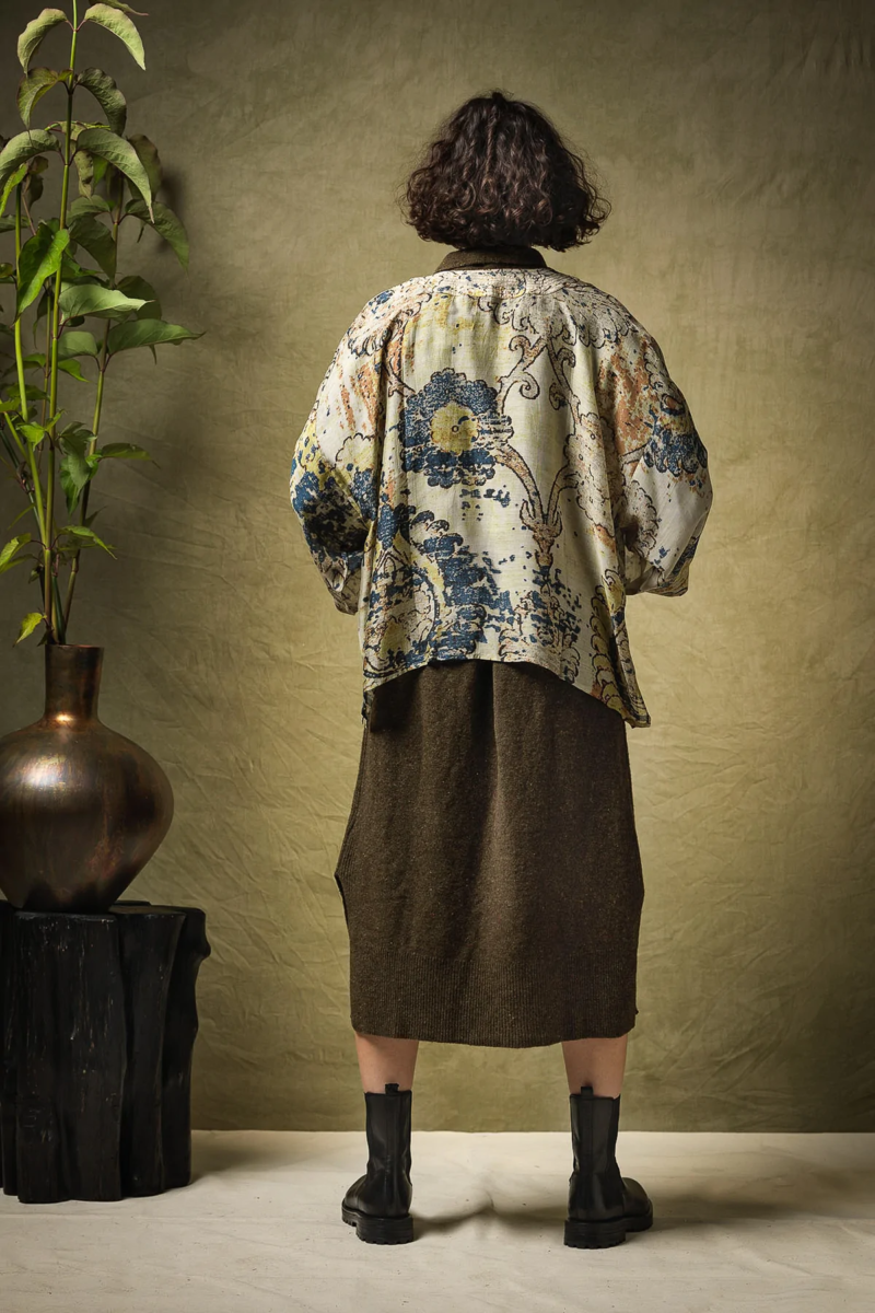 One Hundred Stars Dhuri Taupe Kimono