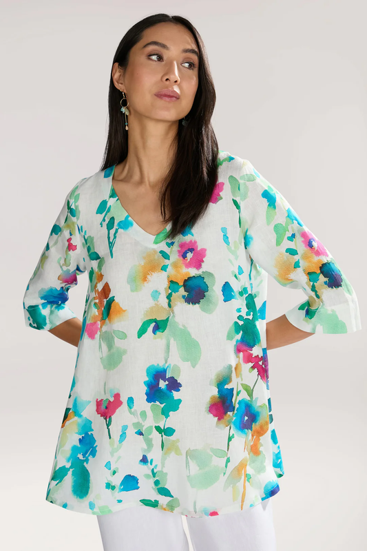 Watercolour Foxglove Tunic