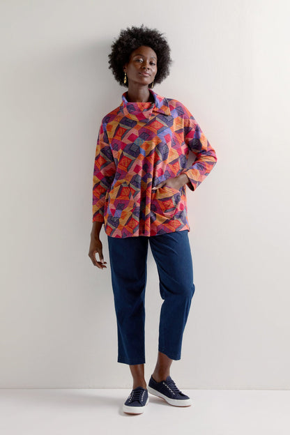 Bold Cubist Printed Tunic