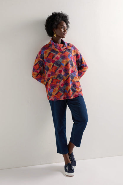 Bold Cubist Printed Tunic