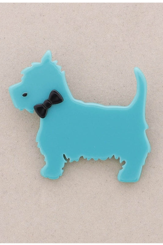 Resin Puppy Brooch