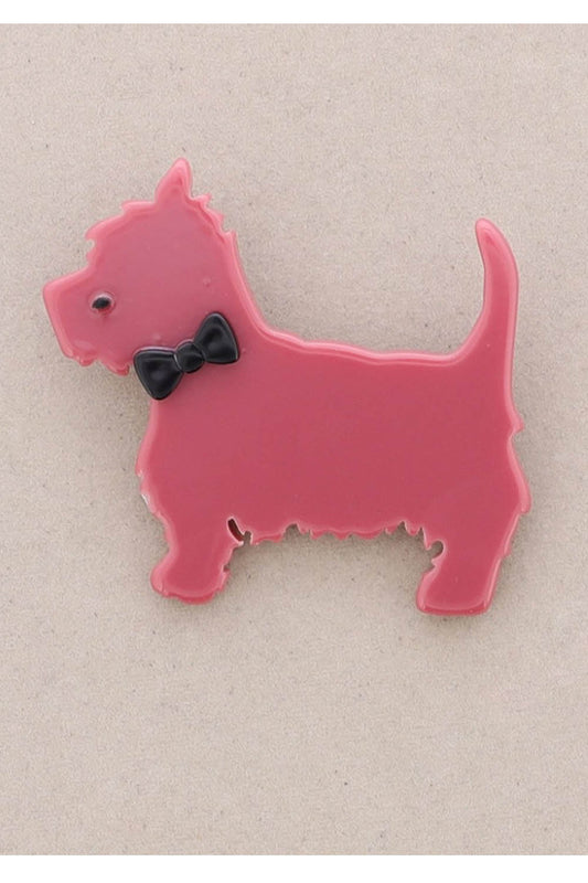 Resin Puppy Brooch