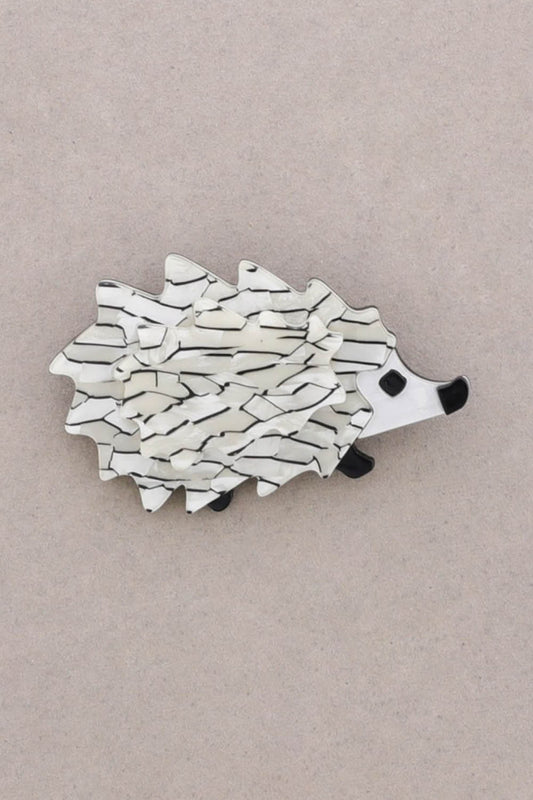 Hedgehog Resin Brooch