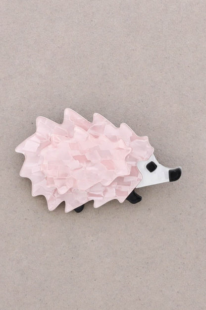 Hedgehog Resin Brooch