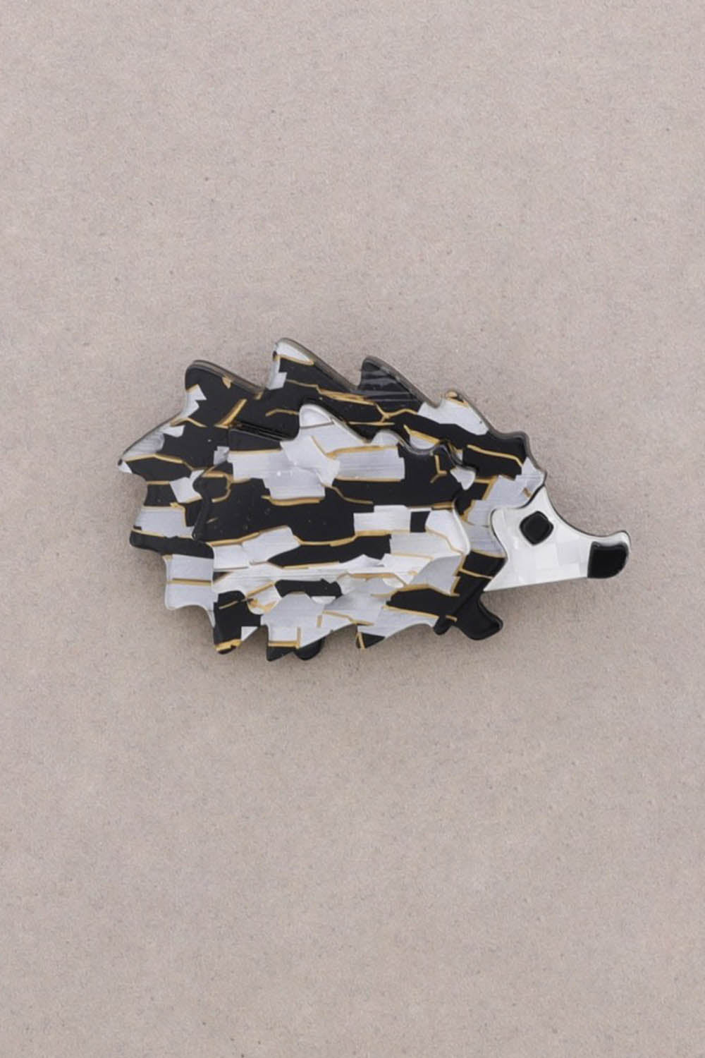 Hedgehog Resin Brooch