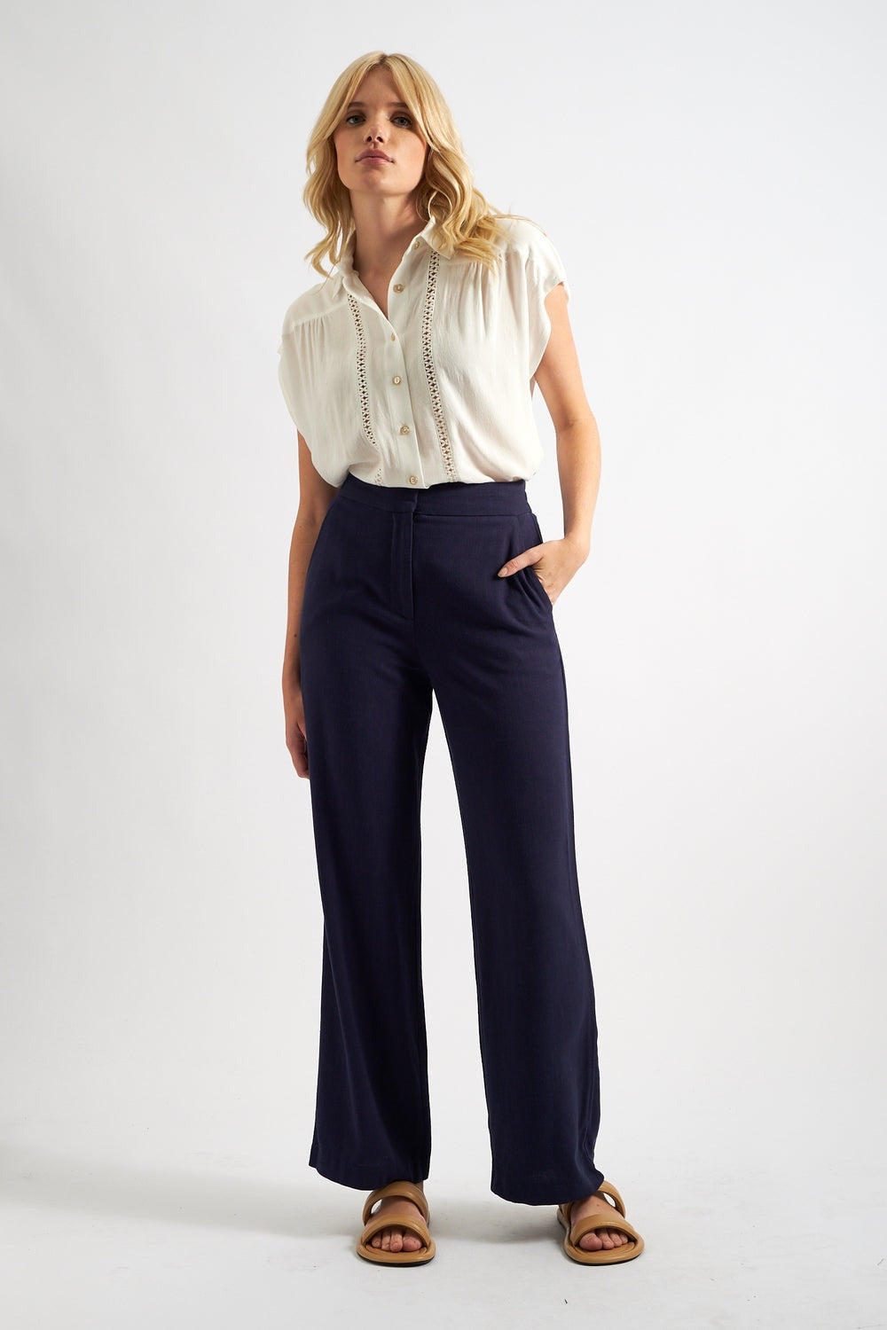 Tilde Linen Mix Trousers