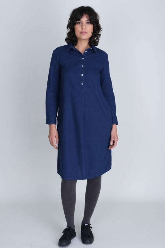 Bibico Alexa Shirt Dress Denim Blue