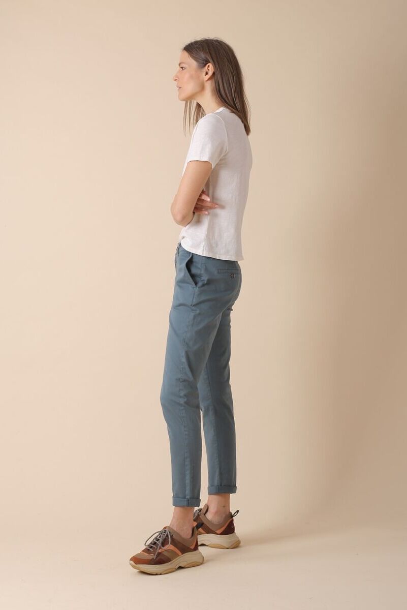 Indi & Cold Luca Trousers Azul Vintage