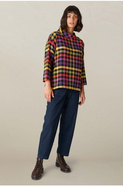 Sahara Colourful Check Top Multi