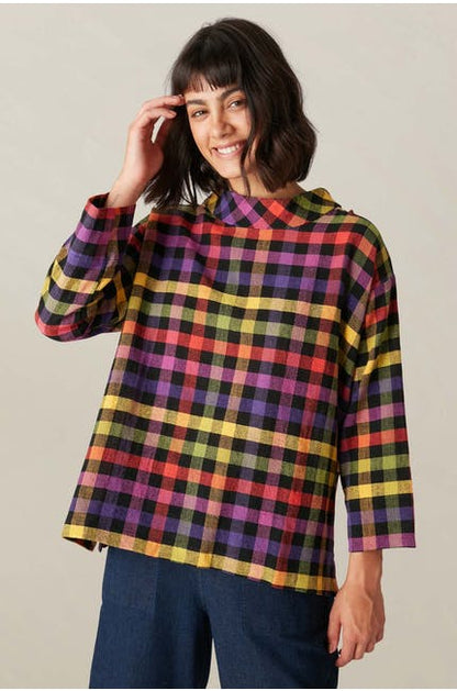 Sahara Colourful Check Top Multi