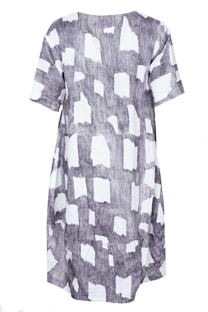 Grizas Grey Linen 91349 Dress