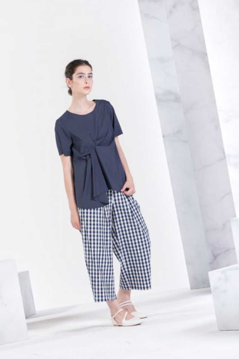 Neirami Elastic Pleat Trousers Lipari