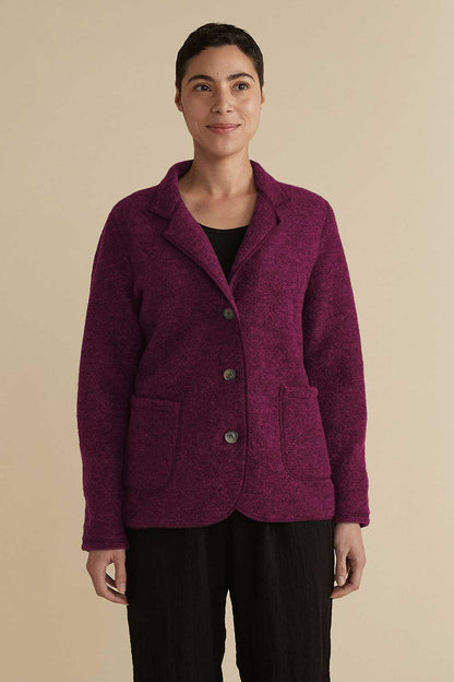 Boiled Wool Pocket Blazer