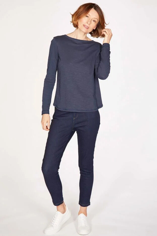 Thought Organic Long Sleeve Top Navy