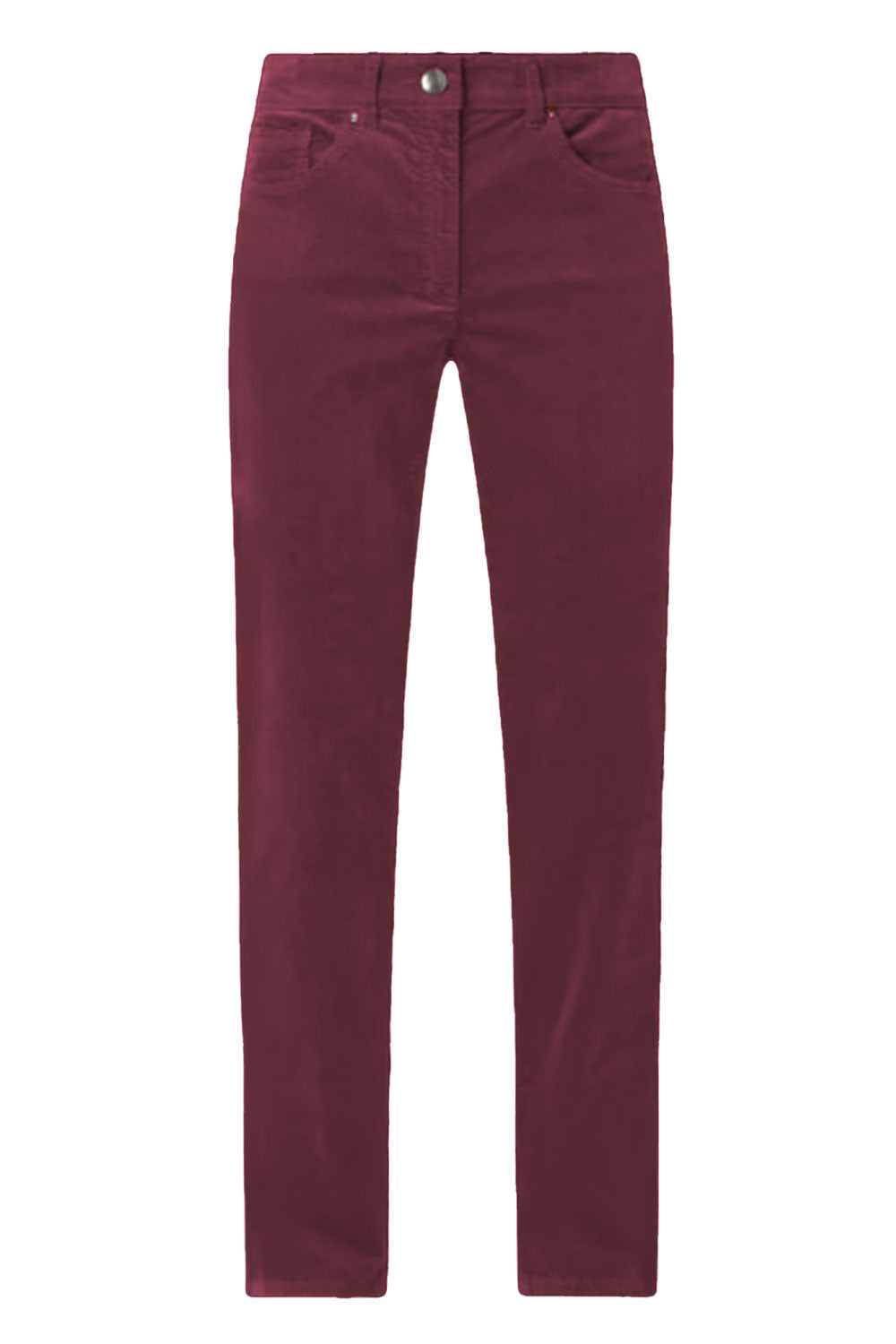 Zerres Cora Cord Trousers Aubergine Purple Purple