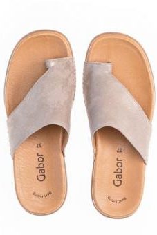 Gabor Shoes Lanzarote Toe Loop Mule Gold