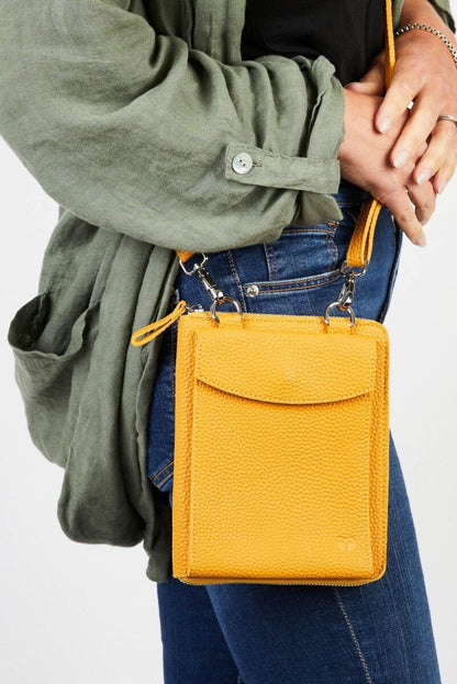 Goodeehoo Bags Columbian Cross Body Bag Mustard