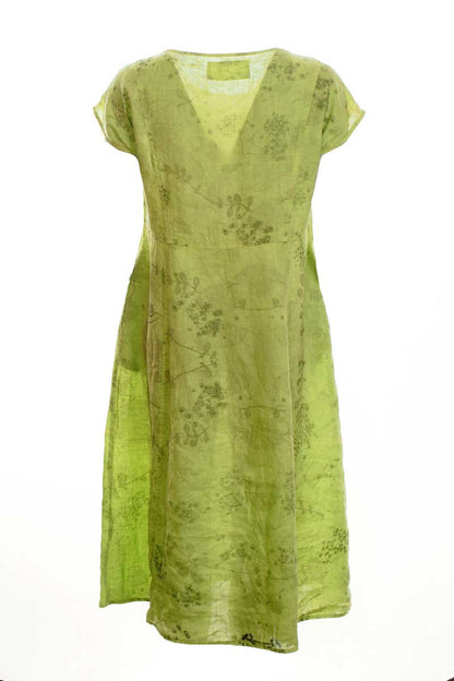 Grizas Linen 9160512 Dress Lime