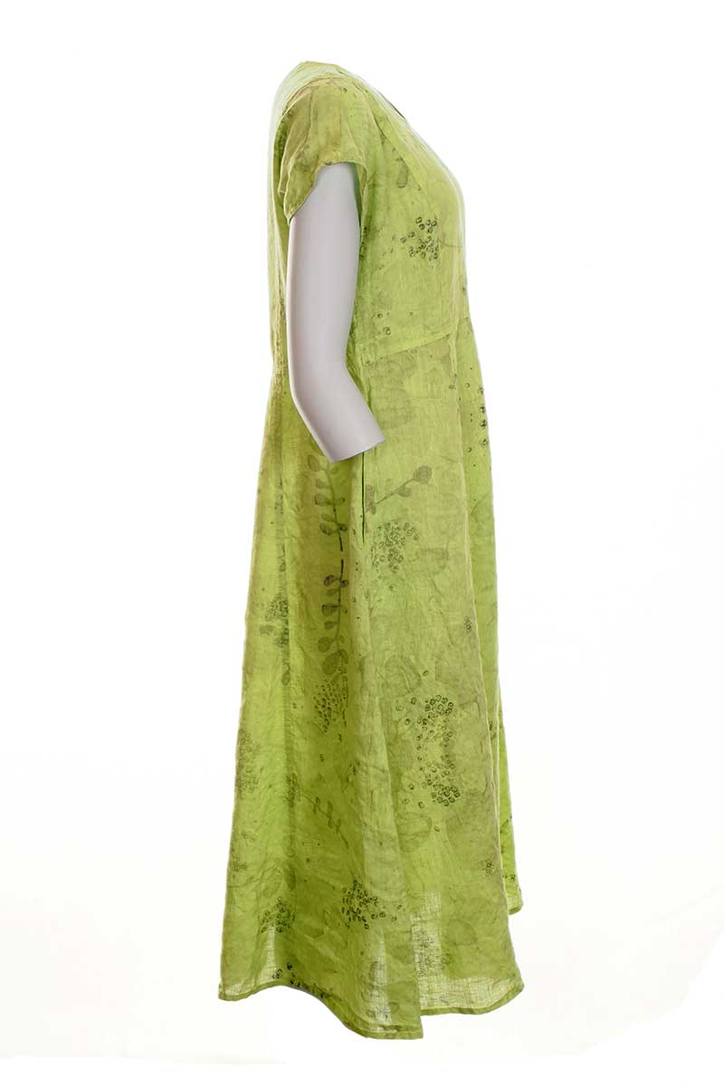 Grizas Linen 9160512 Dress Lime