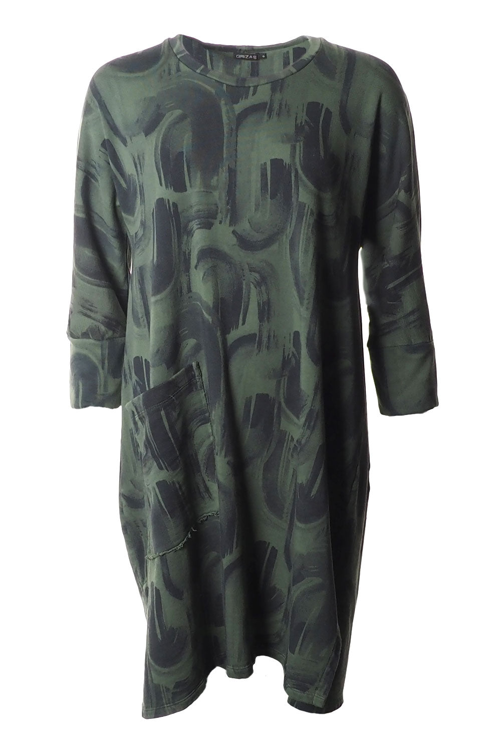 Grizas Single Pocket 52377 Cotton Tunic Green Green